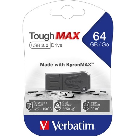 Verbatim ToughMAX 64GB USB 2.0 USB stick Sort